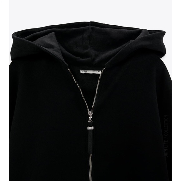 Zara hooded plush coat - Picture 3 of 5